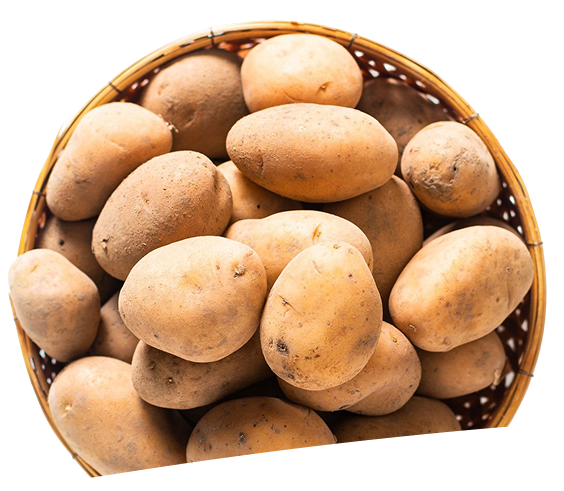 cesta con papas
